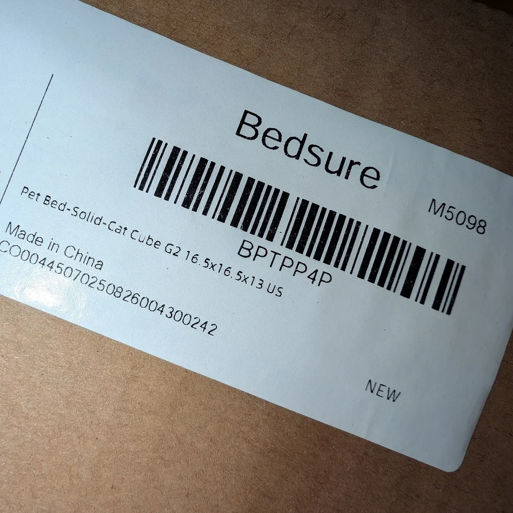 Cat Cube by Bedsure Comfy Pet, Grey NIB .1 - Picture 14 of 15
